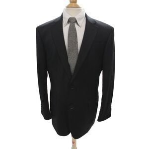 Reda Mens 2 Piece Black 100% Virgin Wool Classic Suit Jacket Size L